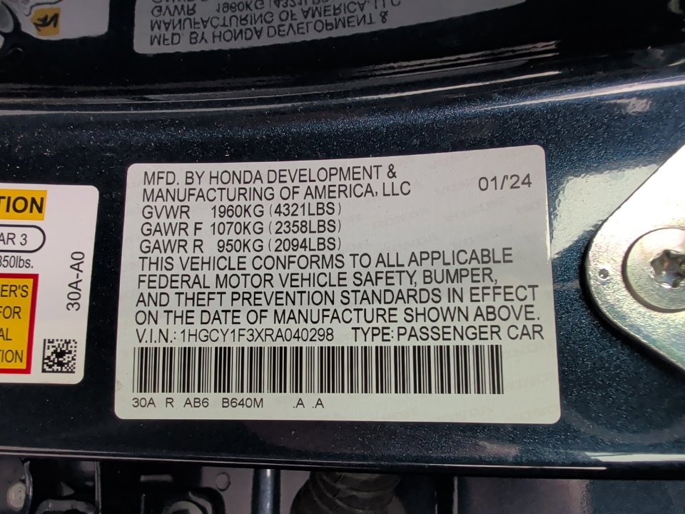 Used 2024 Honda Accord EX image 39