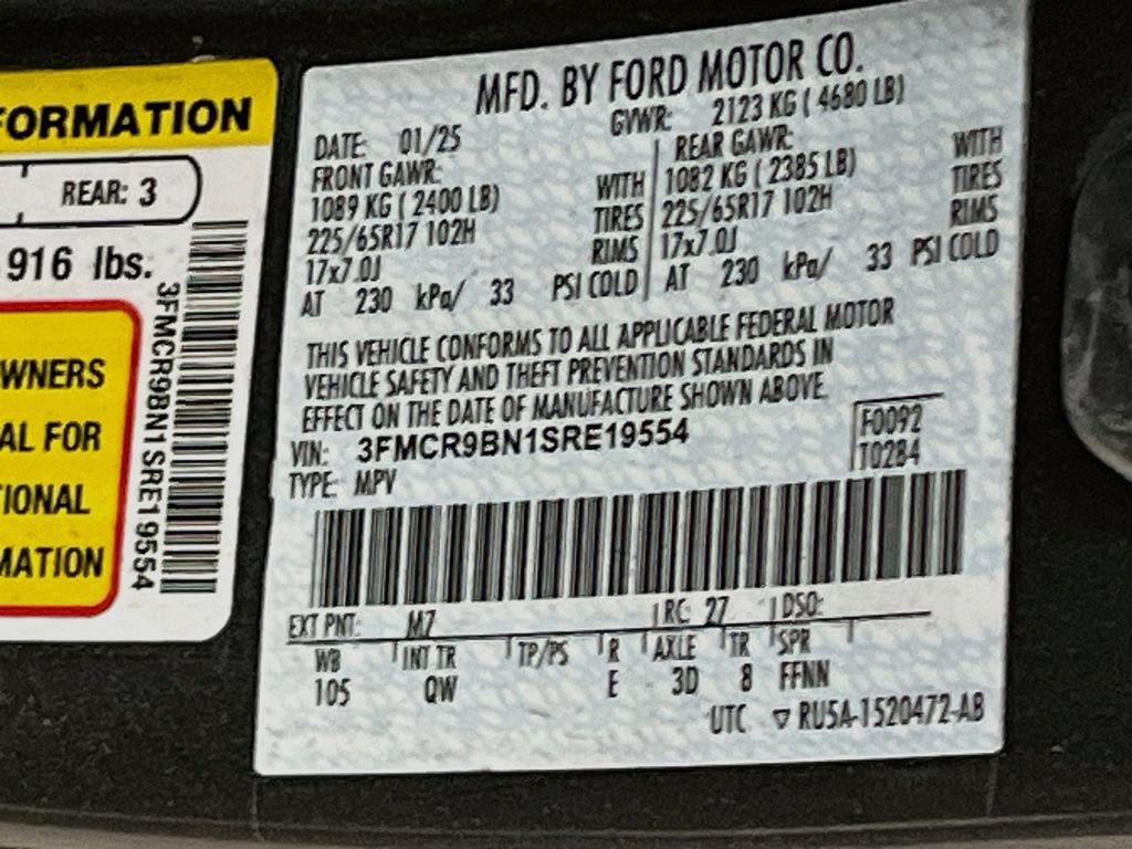 Used 2025 Ford Bronco Sport Big Bend AWD/4WD image 29