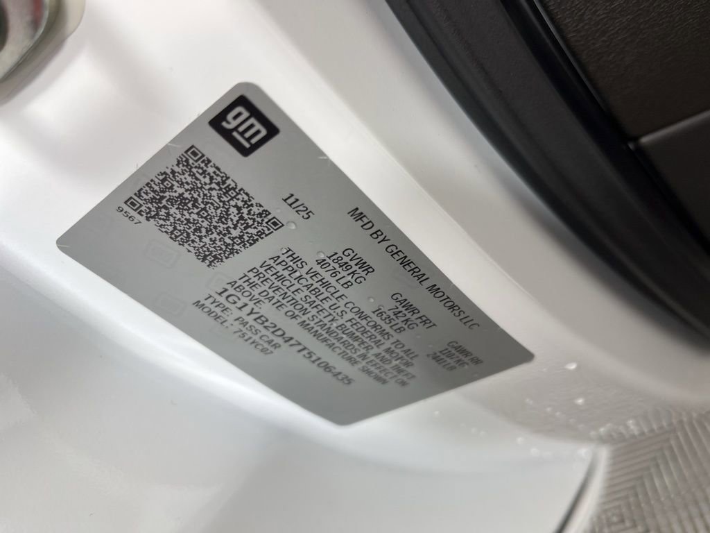 New 2026 Chevrolet Corvette Stingray Preferred Cpe w/ Z51 Performance Package image 26