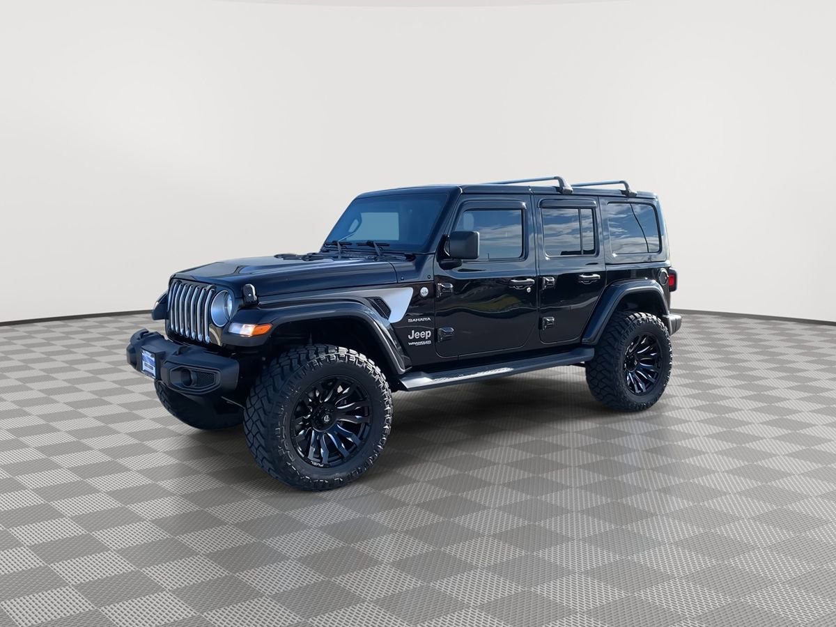 Used 2019 Jeep Wrangler Unlimited Sahara w/ Uconnect 4C Nav & Sound Group AWD/4WD image 3