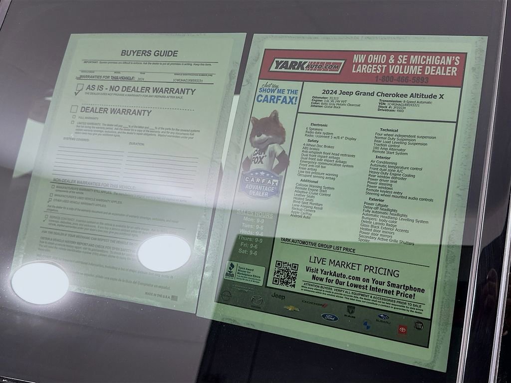 Certified 2024 Jeep Grand Cherokee Altitude image 16