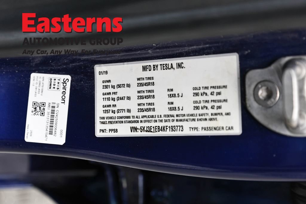 Used 2019 Tesla Model 3 Long Range image 34