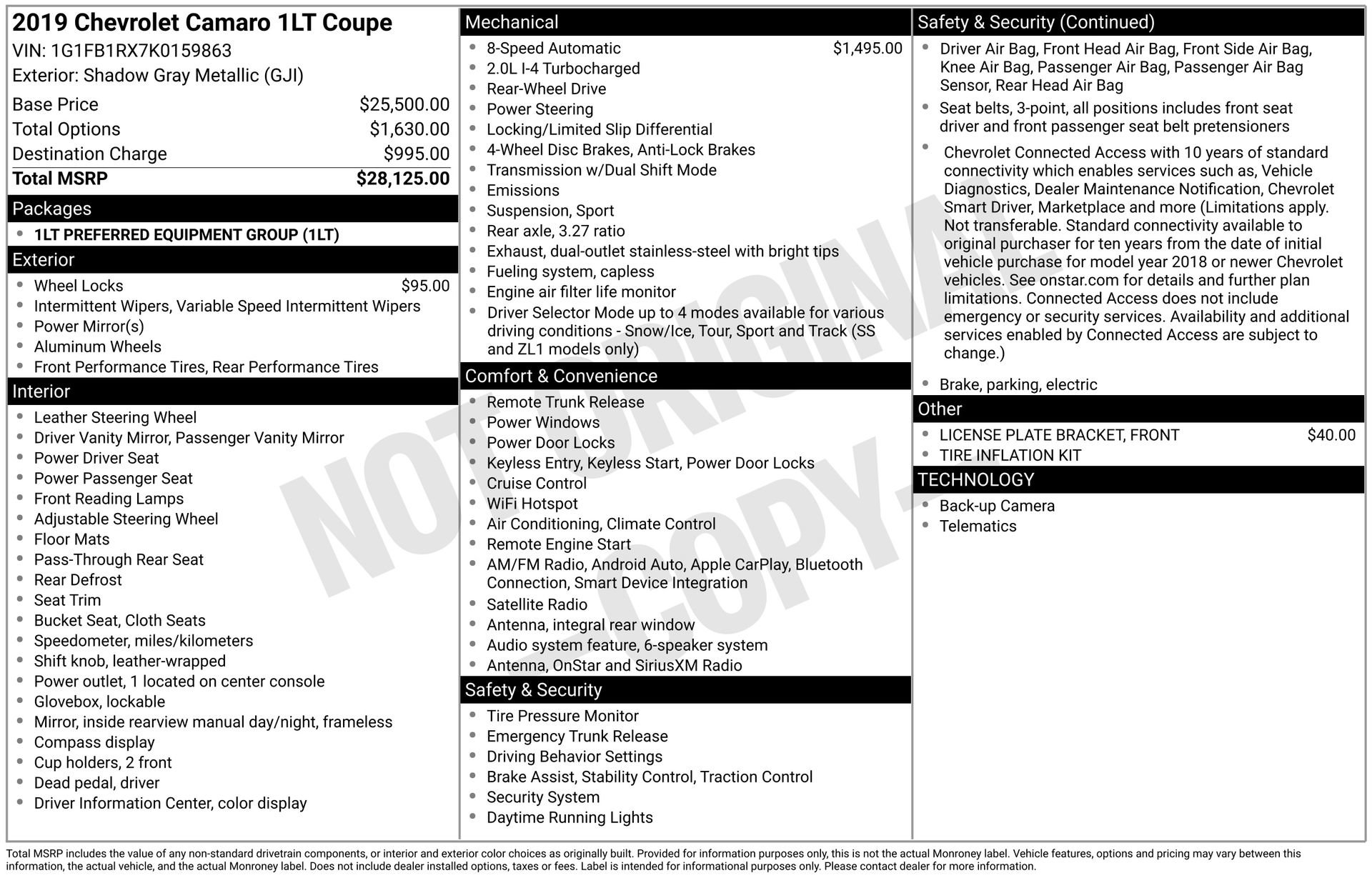 Used 2019 Chevrolet Camaro LT image 23