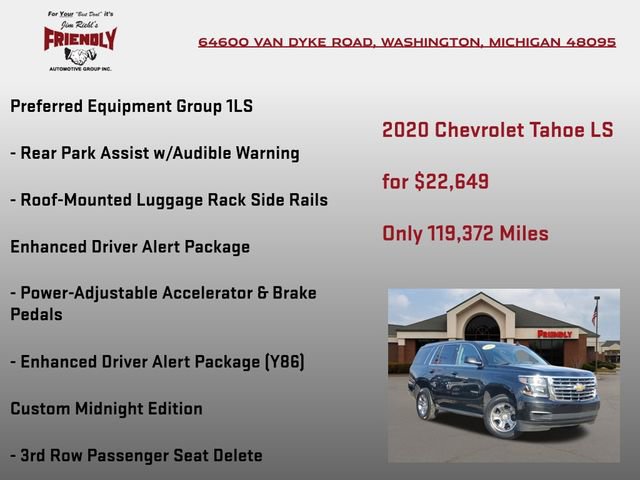 Used 2020 Chevrolet Tahoe LS w/ Enhanced Driver Alert Package image 15