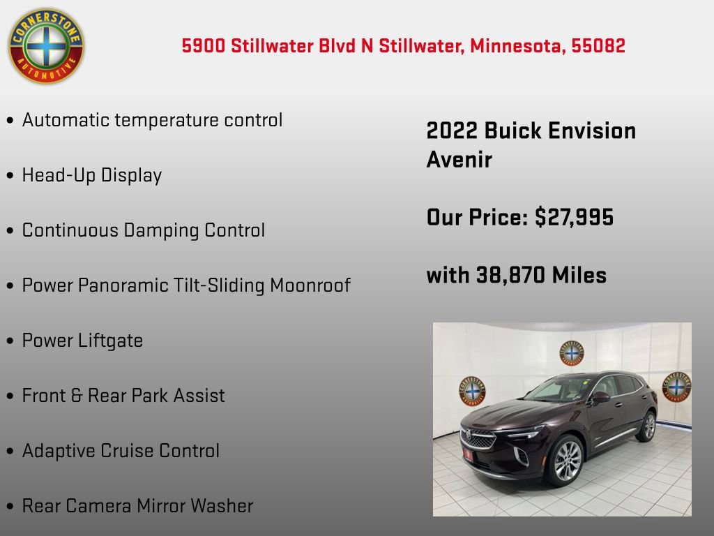 Used 2022 Buick Envision Avenir w/ Technology Package II image 25