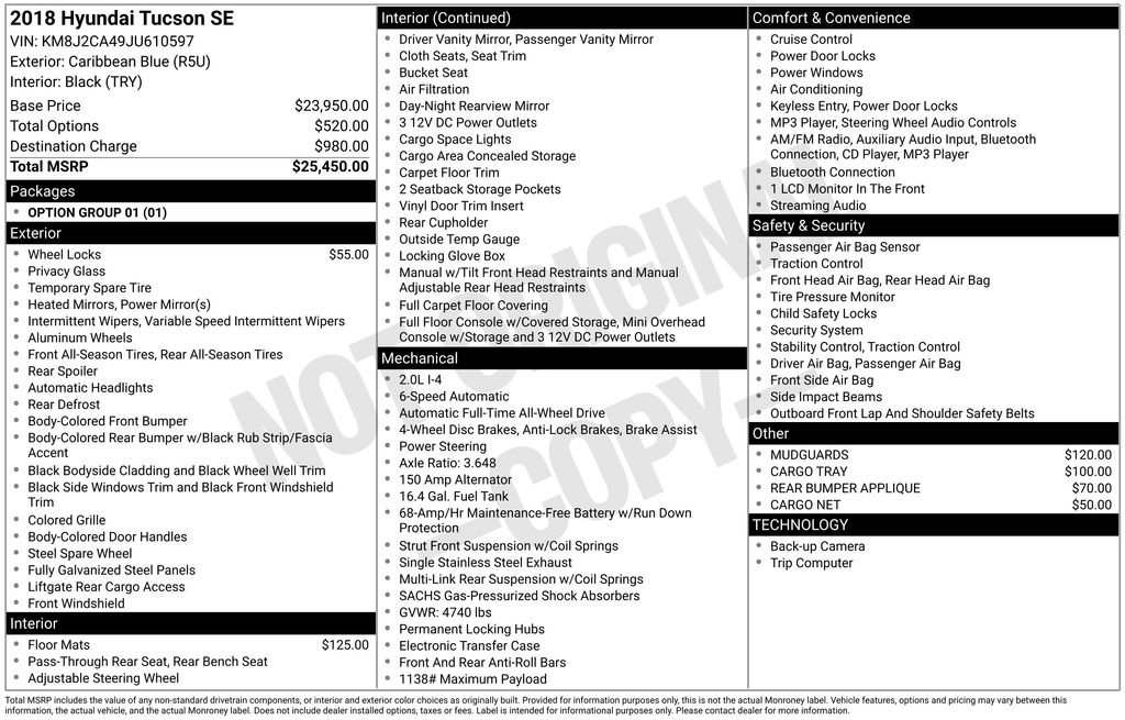 Used 2018 Hyundai Tucson SE image 48