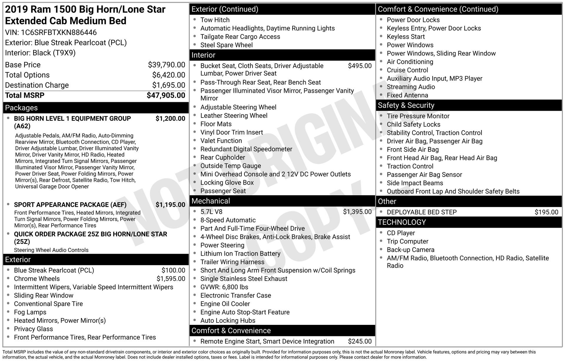 Used 2019 RAM 1500 Big Horn image 44