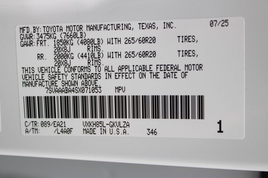 Used 2025 Toyota Sequoia Limited image 57
