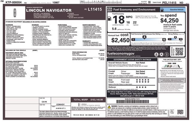 Used 2023 Lincoln Navigator L Reserve AWD/4WD image 8