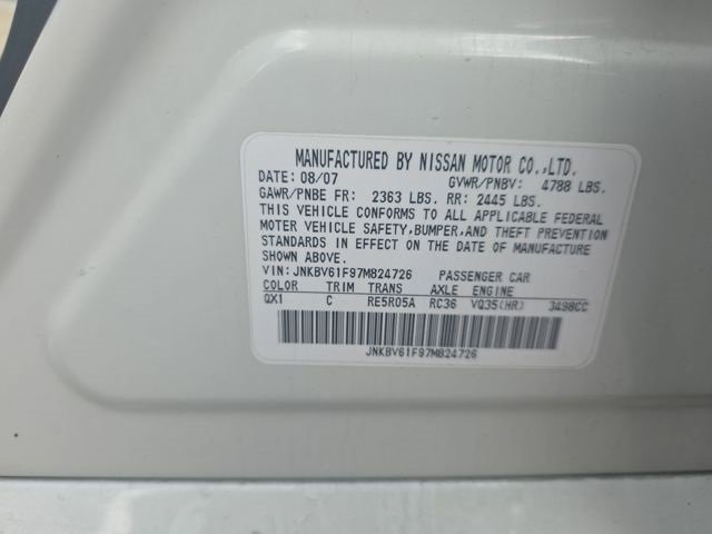 Used 2007 INFINITI G35 x Sedan w/ Premium Pkg image 9