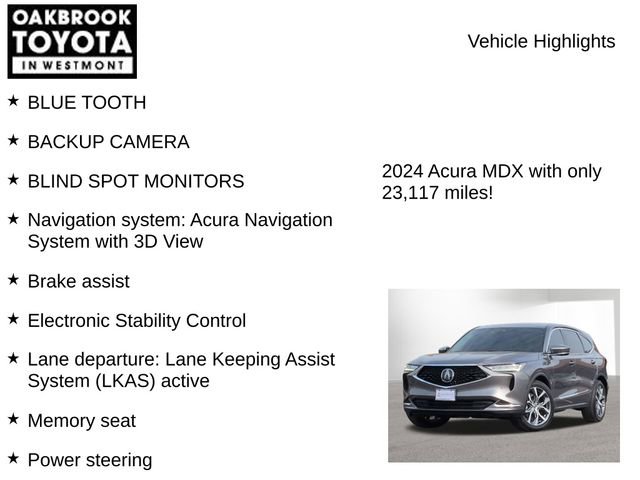 Used 2024 Acura MDX SH-AWD w/ Technology Package image 7