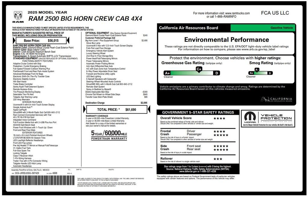 Used 2025 RAM 2500 Big Horn AWD/4WD image 3