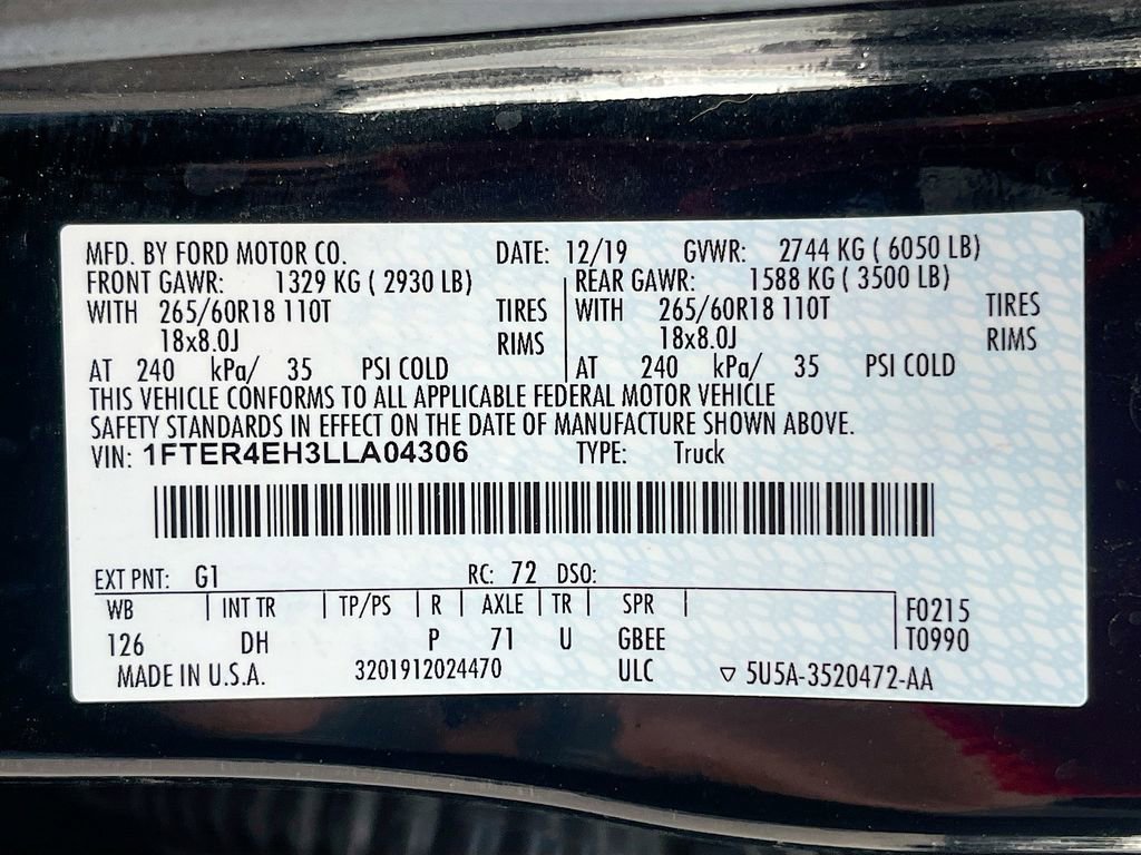 Used 2020 Ford Ranger Lariat w/ Technology Package image 30