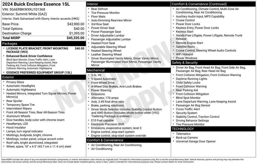 Used 2024 Buick Enclave Essence FWD image 2