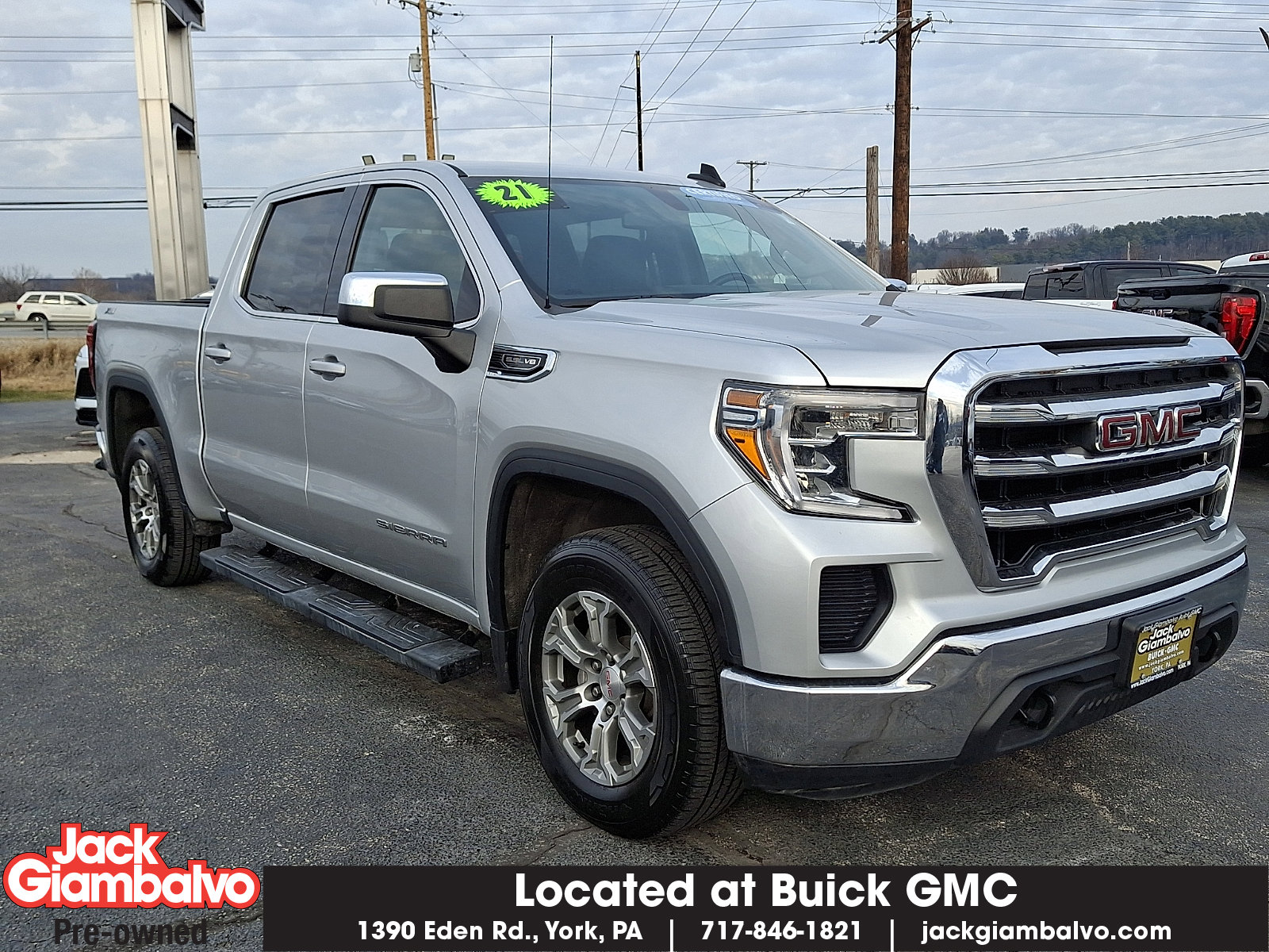 Certified 2021 GMC Sierra 1500 SLE w/ X31 Off-Road Package image 1