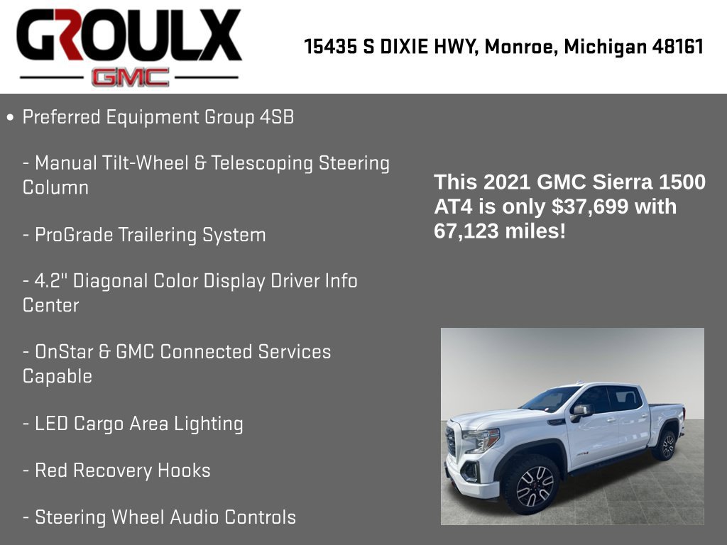 Used 2021 GMC Sierra 1500 AT4 w/ Off-Road Performance Package AWD/4WD image 20