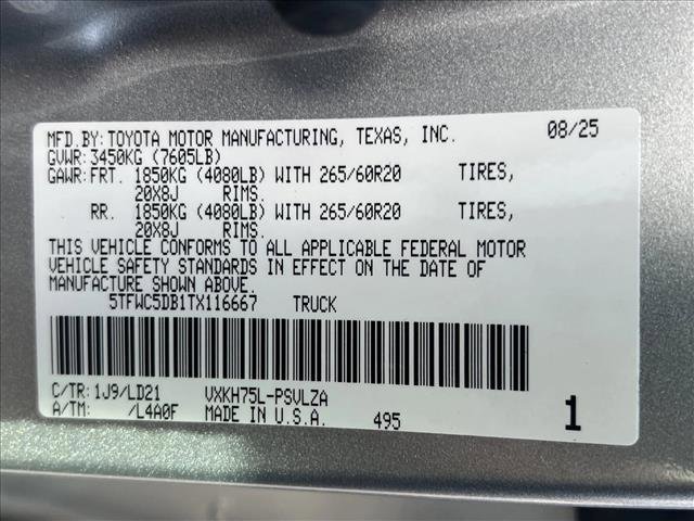 New 2026 Toyota Tundra Limited image 18