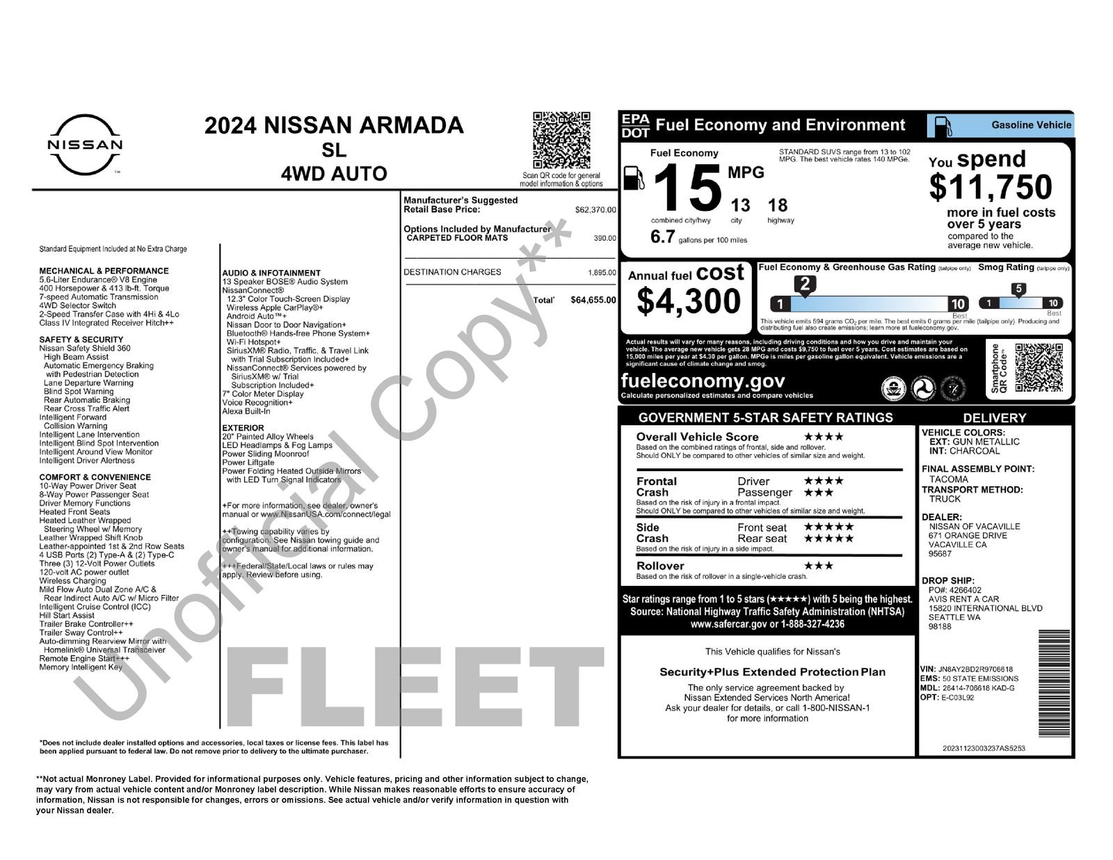 Used 2024 Nissan Armada SL AWD/4WD image 50