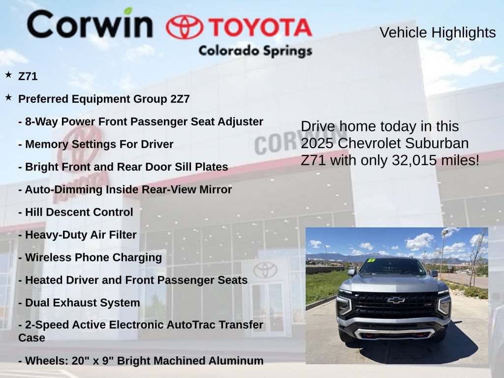 Used 2025 Chevrolet Suburban Z71 AWD/4WD image 6