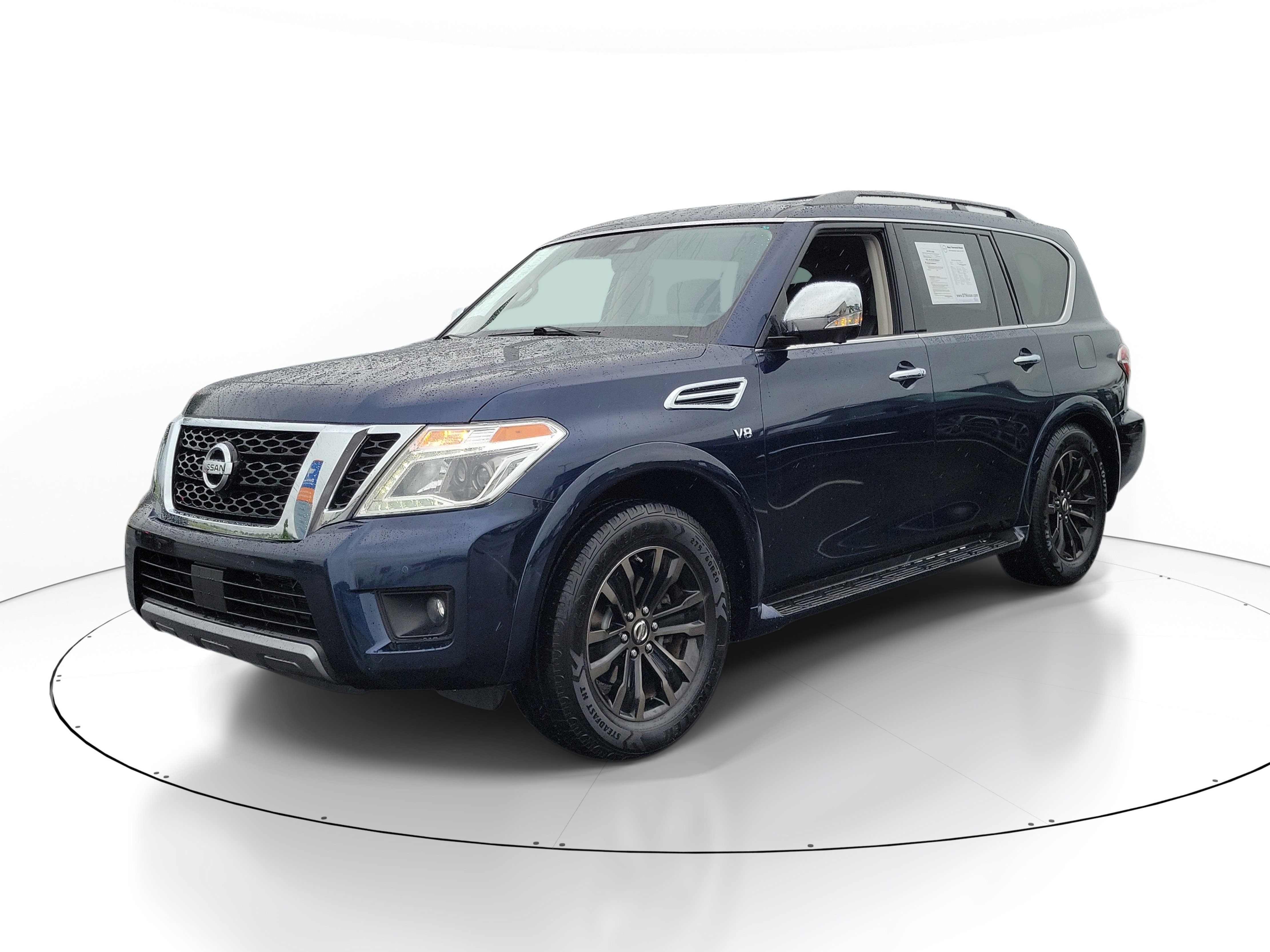 Certified 2019 Nissan Armada Platinum w/ Captain's Chairs Package AWD/4WD image 2