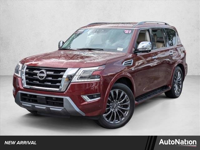 Used 2021 Nissan Armada Platinum w/ Captain's Chairs Package