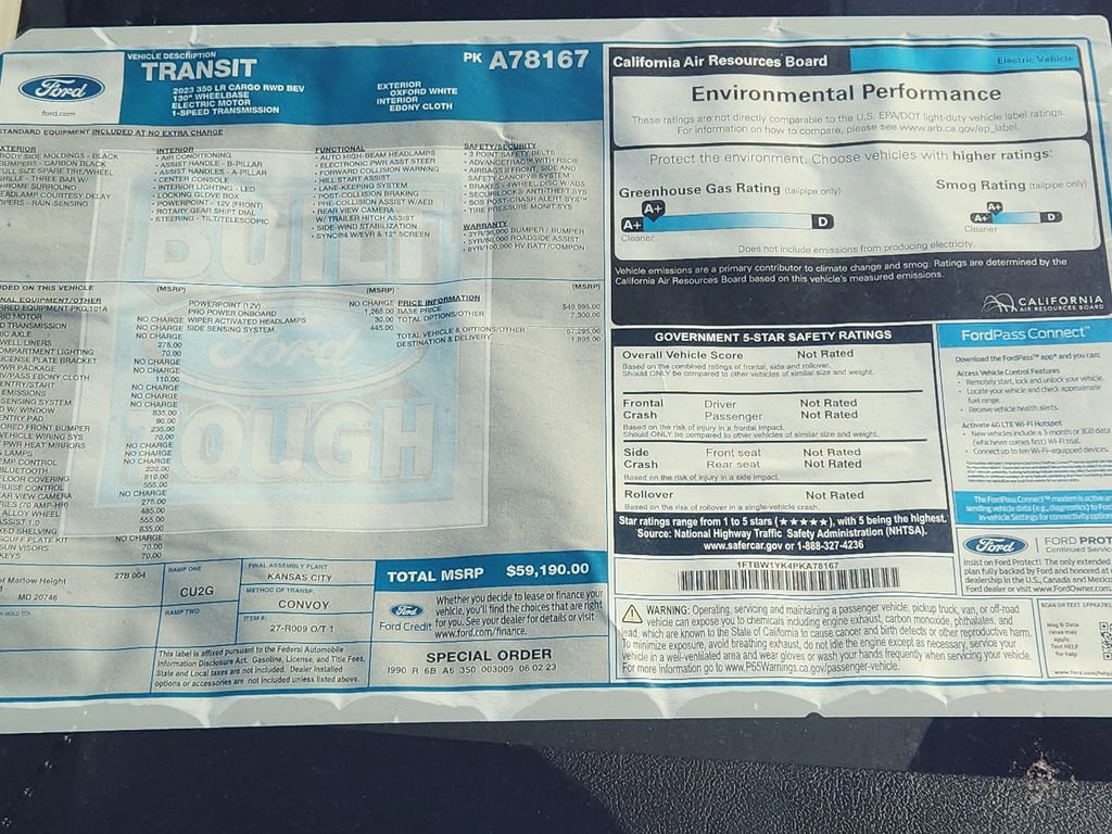 New 2023 Ford E-Transit Low Roof image 10