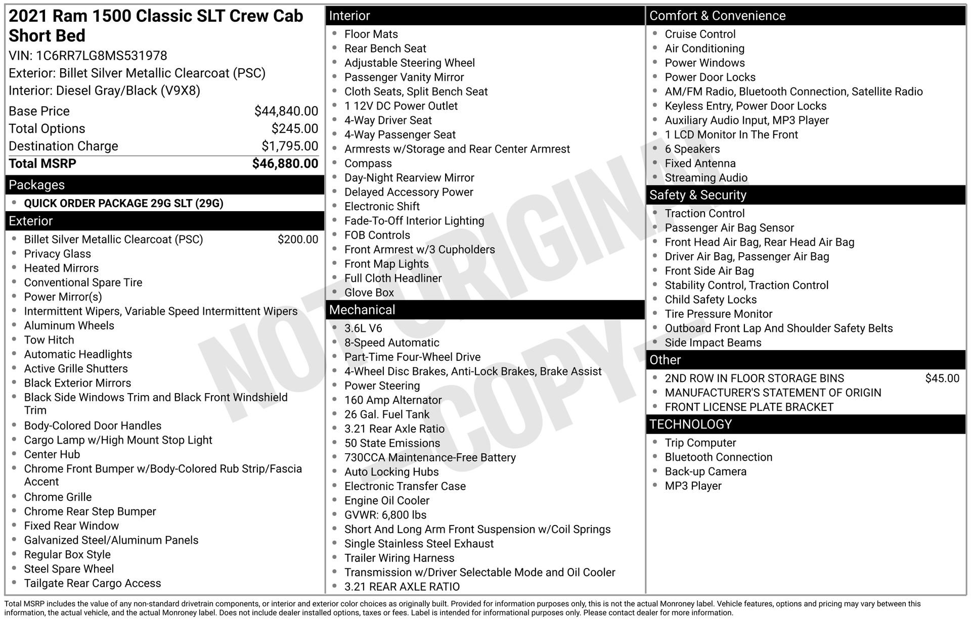 Used 2021 RAM 1500 Classic SLT image 4