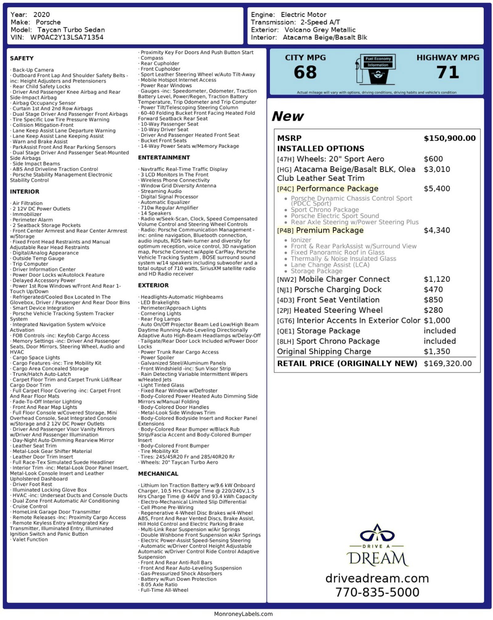 Used 2020 Porsche Taycan Turbo image 56