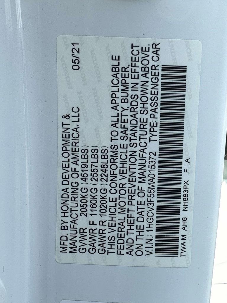 Certified 2021 Honda Accord EX-L image 29