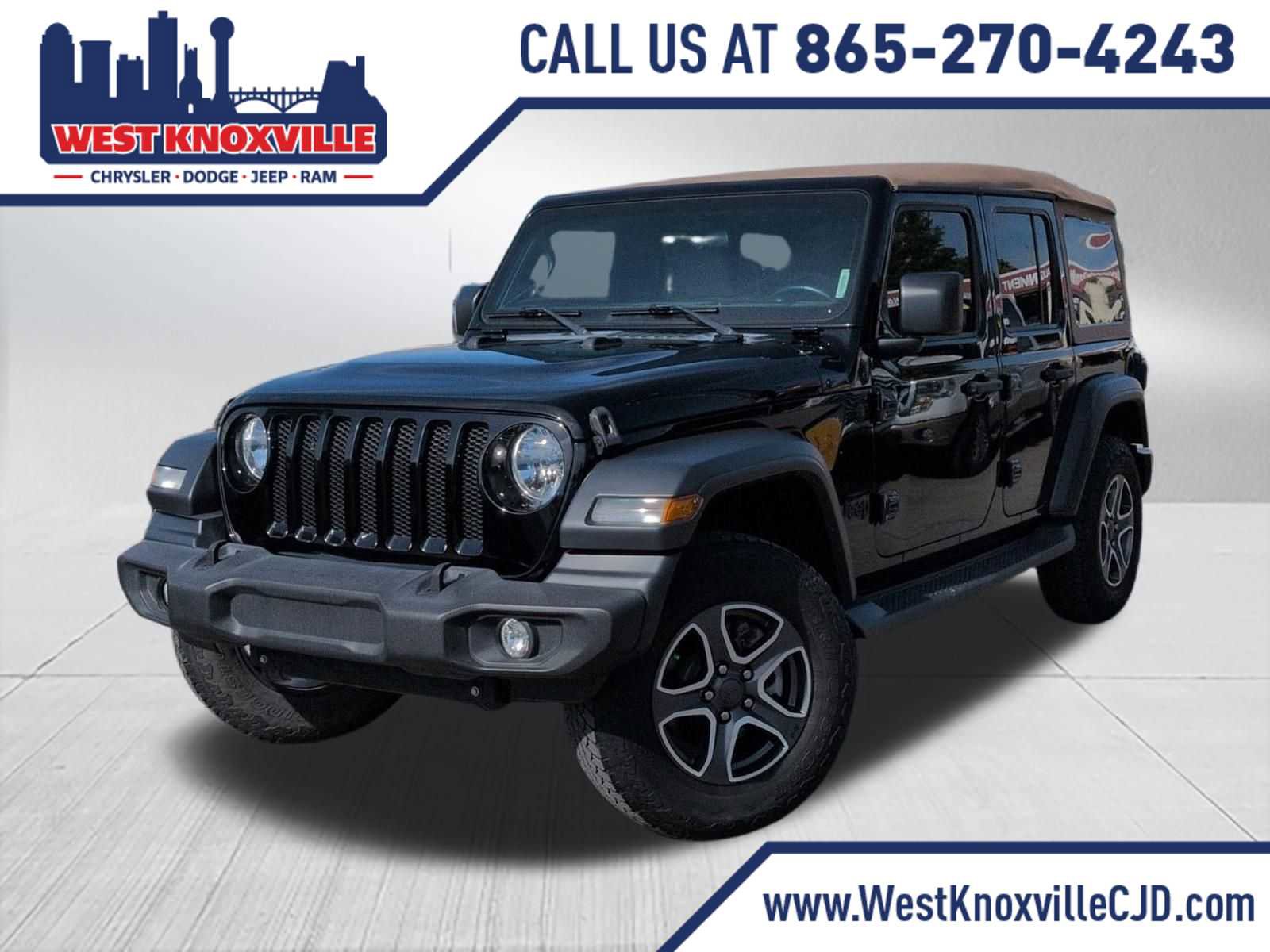 Certified 2020 Jeep Wrangler Unlimited Sport