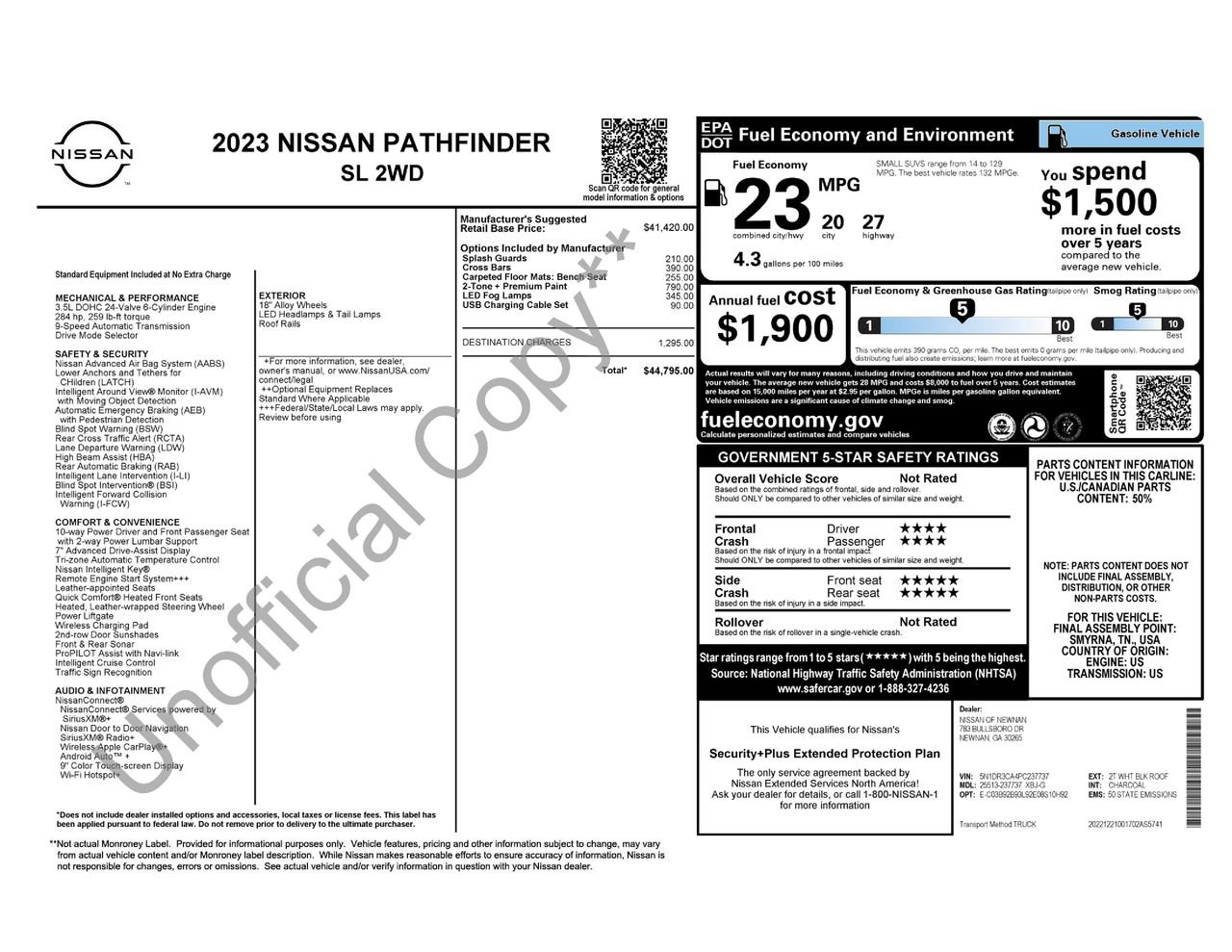 Certified 2023 Nissan Pathfinder SL FWD image 8