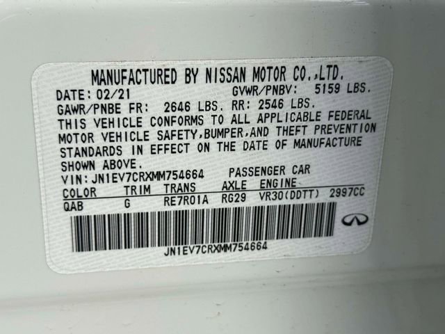 Used 2021 INFINITI Q50 Sensory w/ Cargo Package image 20