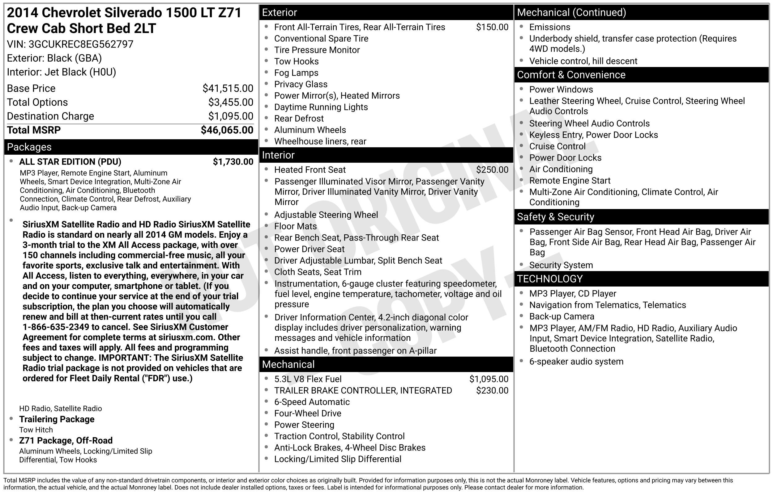 Used 2014 Chevrolet Silverado 1500 LT w/ All Star Edition AWD/4WD image 2