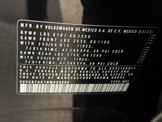 Certified 2022 Volkswagen Tiguan SE R-Line FWD image 29