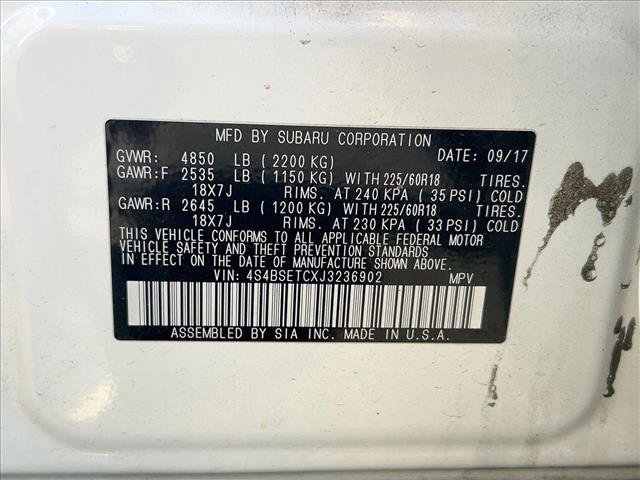 Used 2018 Subaru Outback 3.6R Touring w/ Popular Package #3 image 19