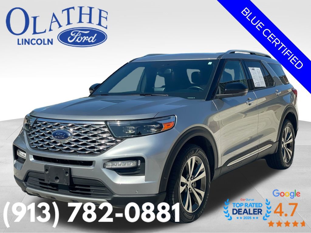 Certified 2020 Ford Explorer Platinum w/ Premium Technology Package AWD/4WD image 1