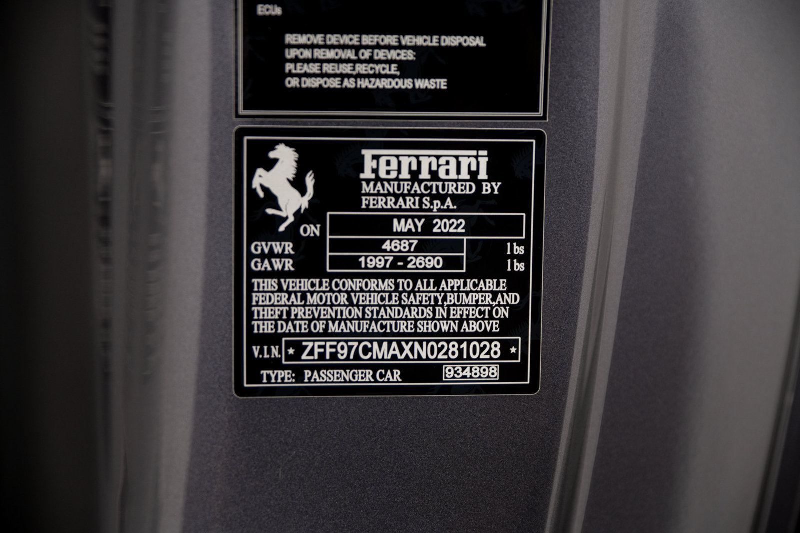 Used 2022 Ferrari 812 GTS RWD image 57