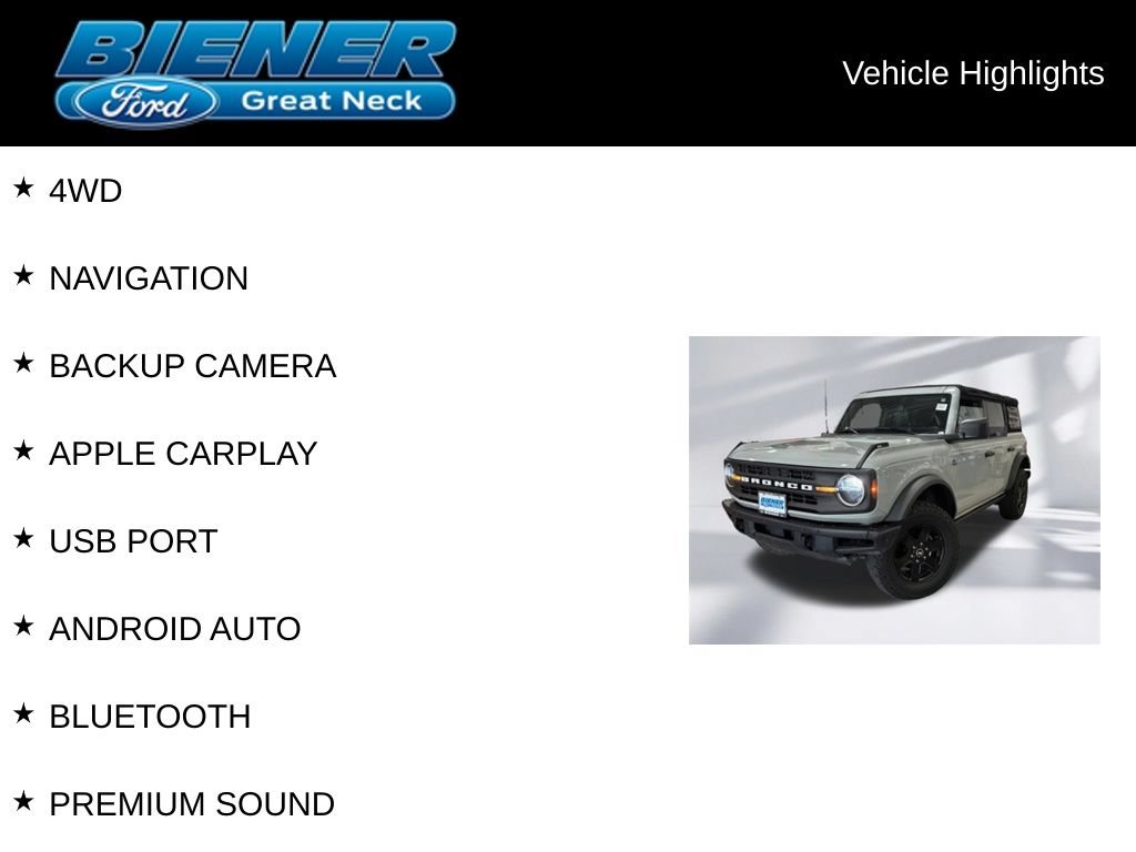 Used 2021 Ford Bronco Black Diamond AWD/4WD image 9
