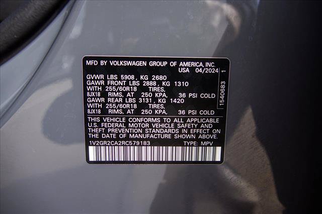 Used 2024 Volkswagen Atlas Peak Edition SEL AWD/4WD image 30