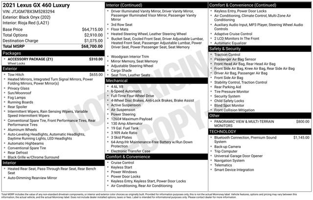 Used 2021 Lexus GX 460 Luxury w/ Accessory Package image 36