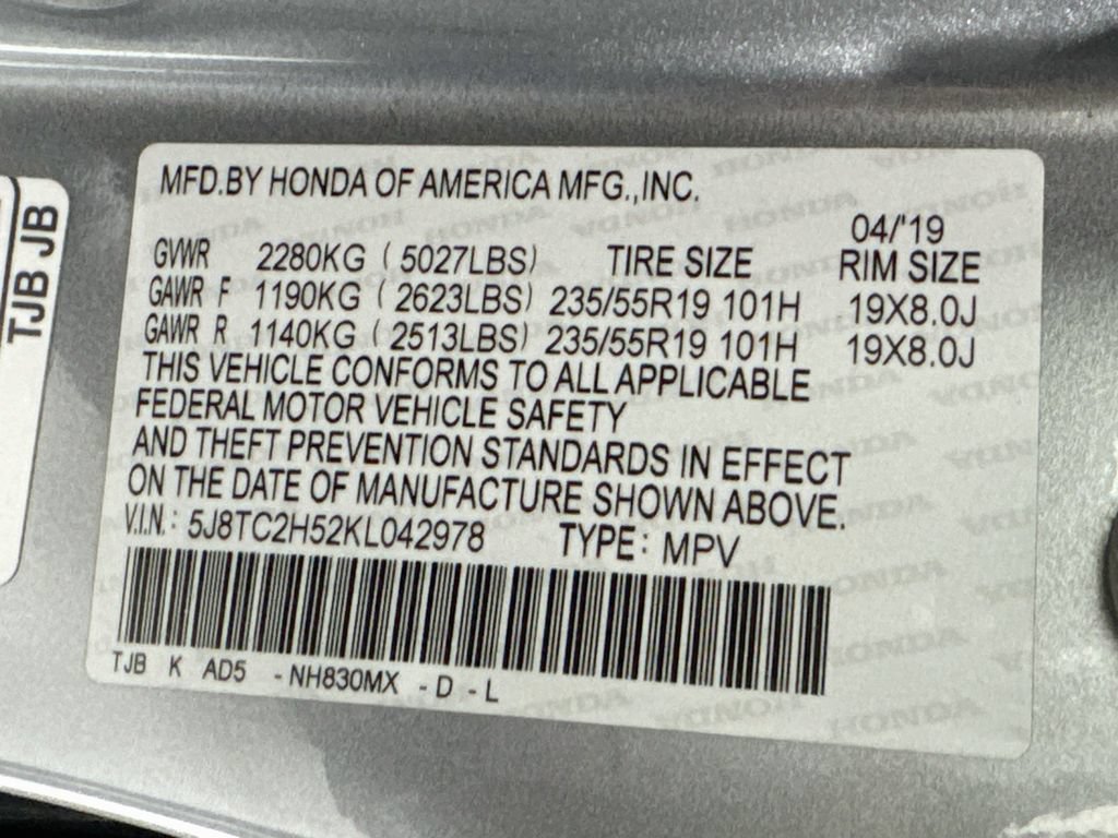 Used 2019 Acura RDX w/ Technology Package AWD/4WD image 43