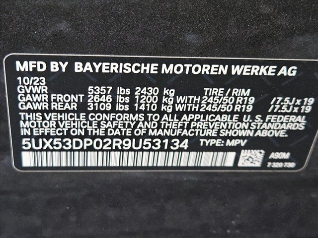 Used 2024 BMW X3 xDrive30i w/ Convenience Package AWD/4WD image 15