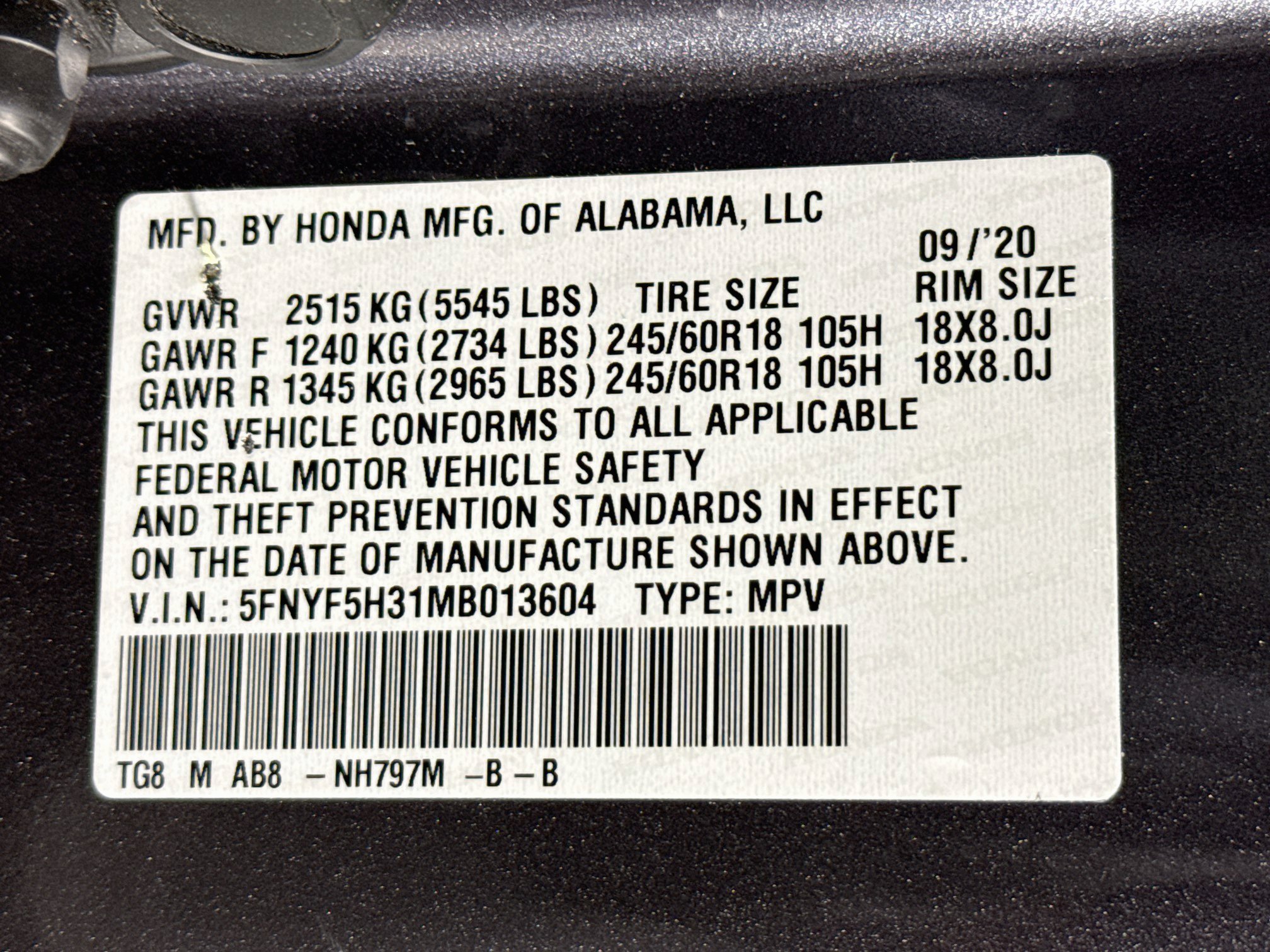 Certified 2021 Honda Pilot EX image 39