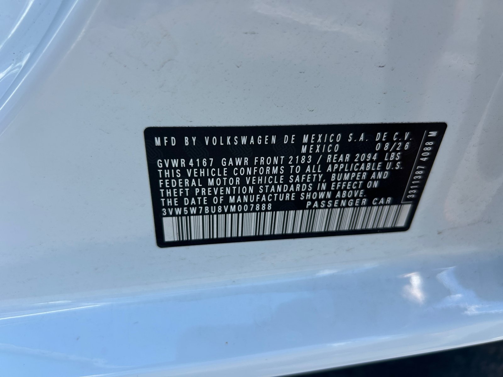 New 2027 Volkswagen Jetta S FWD image 24