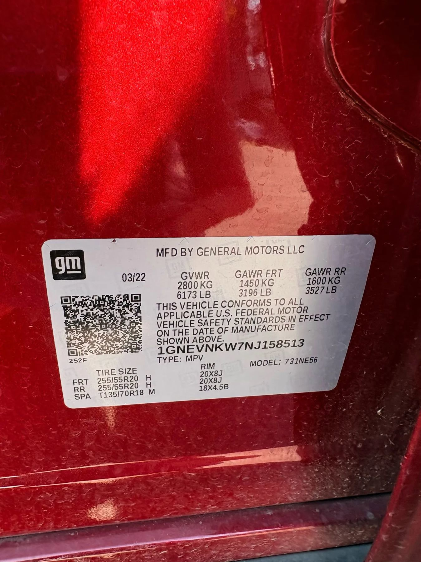 Used 2022 Chevrolet Traverse High Country w/ LPO, Floor Liner Package image 32