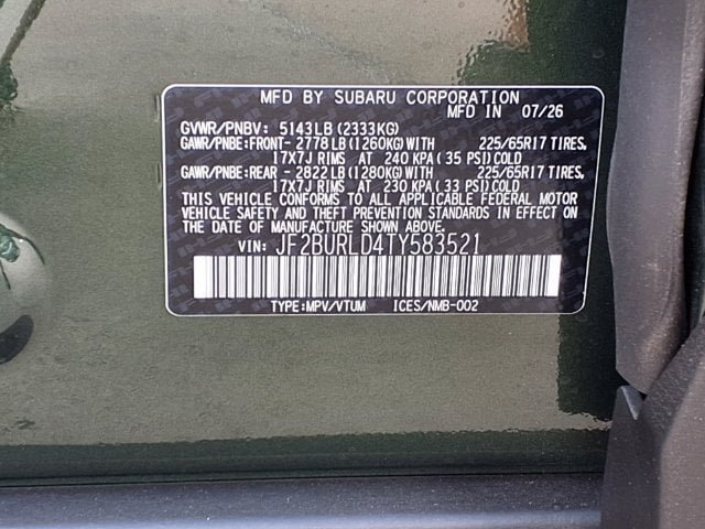 New 2026 Subaru Outback Wilderness AWD/4WD image 10