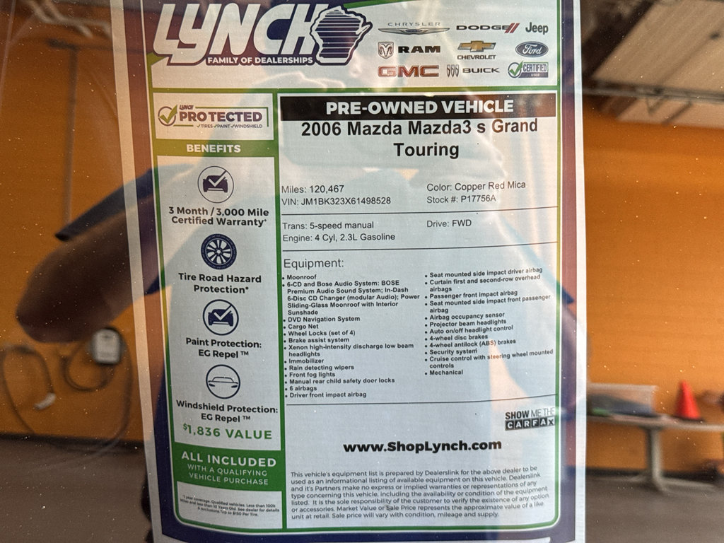 Used 2006 MAZDA MAZDA3 s Grand Touring FWD image 35