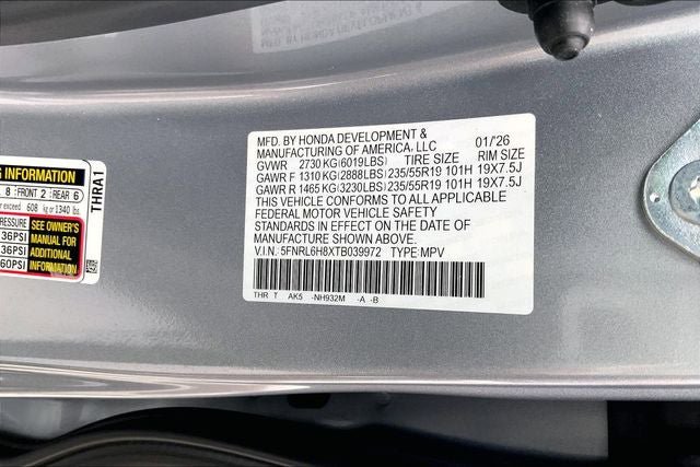 New 2026 Honda Odyssey Touring image 20