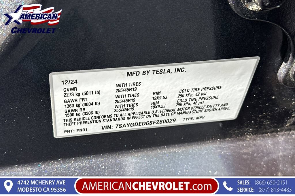 Used 2025 Tesla Model Y Long Range RWD image 40