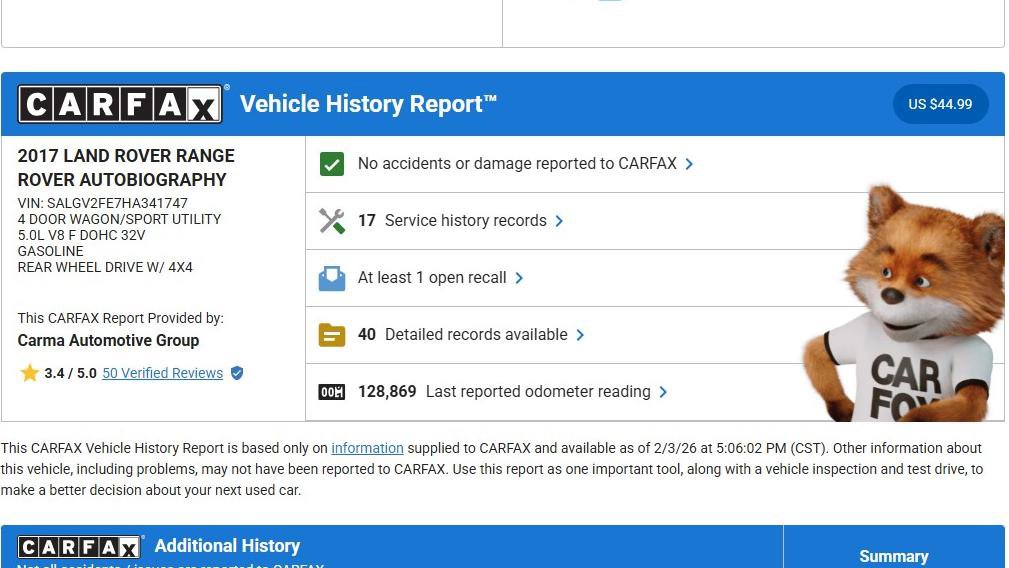 Used 2017 Land Rover Range Rover Autobiography image 25